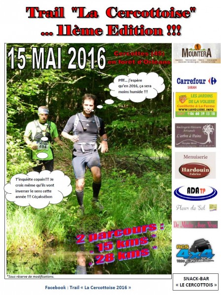 Trail la cercottoise (45) – 15/05/2016