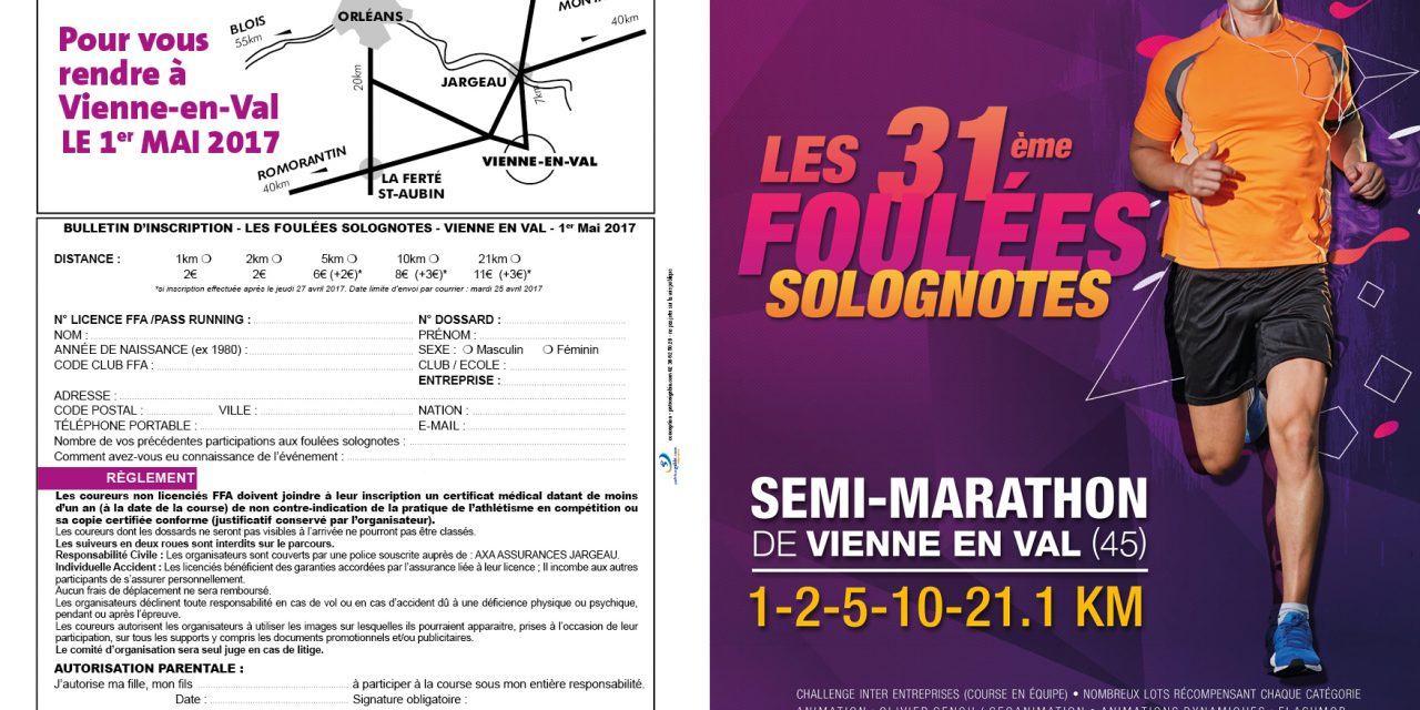 1/05/2017 – 31eme foulées solognotes de Vienne en Val