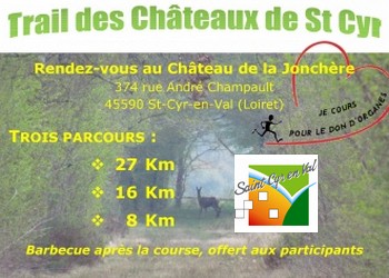 3/06/18 – Trail des châteaux de St Cyr en Val